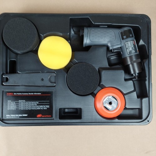 Ingersoll Rand 3129KA Mini Air Polisher/Buffer Kit - 6000 RPM, 3" Pads, Pistol Grip