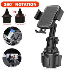Universal 360  Adjustable Phone Mount Car Cup Holder Stand Cradle For Cell Phone