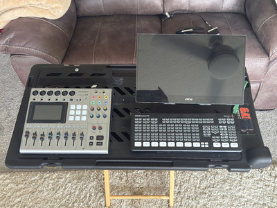 Live Video Production setup - Video Switcher, Producer Unit, Mult-iview monitor