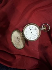 Pocket Watch Hunter Case Coin, Silver Sh Monell