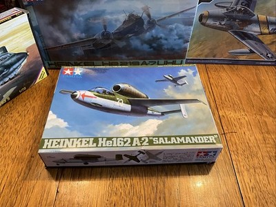 Tamiya 1/48 German Heinkel HE162 A2 Salamander Model Kit OPEN BOX