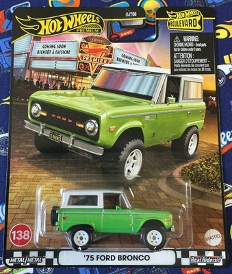 Hot Wheels Premium Boulevard 75 Ford Bronco Real Riders Mattel 1:64 