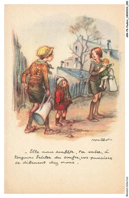ARRP8-0532-ILLUSTRATEUR - POULBOT - Elle nous embete - ta mere - Photo 1/2