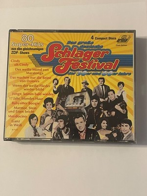SCHLAGER FESTIVAL 4 CD SET Das Grosse Deutsche Der 50ER Und 60ER Jahre 80 Hits!