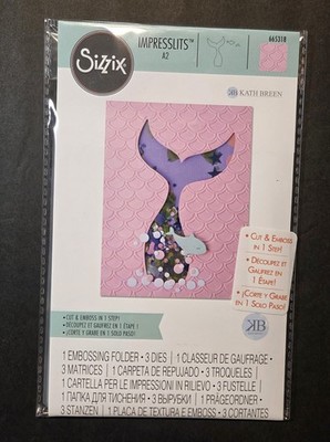 Sizzix Impresslits Scales & Tails Cut & Emboss No. 665318