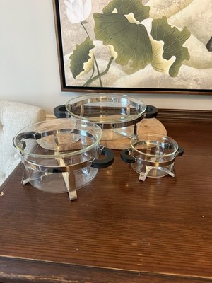 Vintage Danish Bodum Chambord Serving Dishes Retro Set of 3 No Lids