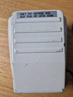 Sewing Machine Foot Pedal YDK 3-Prong 819J Control YC500 with notches in plug