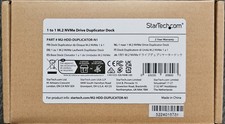 StarTech 1:1 M.2 NVMe Drive Duplicator and M.2 SSD Cloner/Copier up to 90GBpm