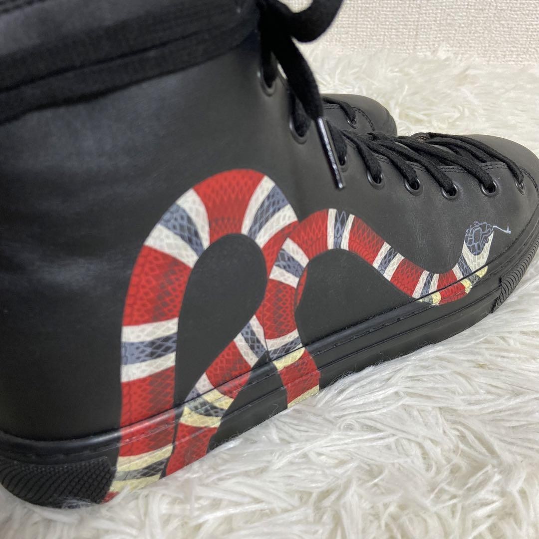 Unused Gucci Gucci KING SNAKE HighTop Black | eBay Unused Gucci Gucci KING SNAKE HighTop Black | eBay