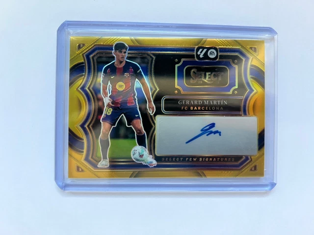2025-26 PANINI SELECT LA LIGA GERARD MARTIN GOLD PRIZM AUTO #SF-GM Ser #10/10