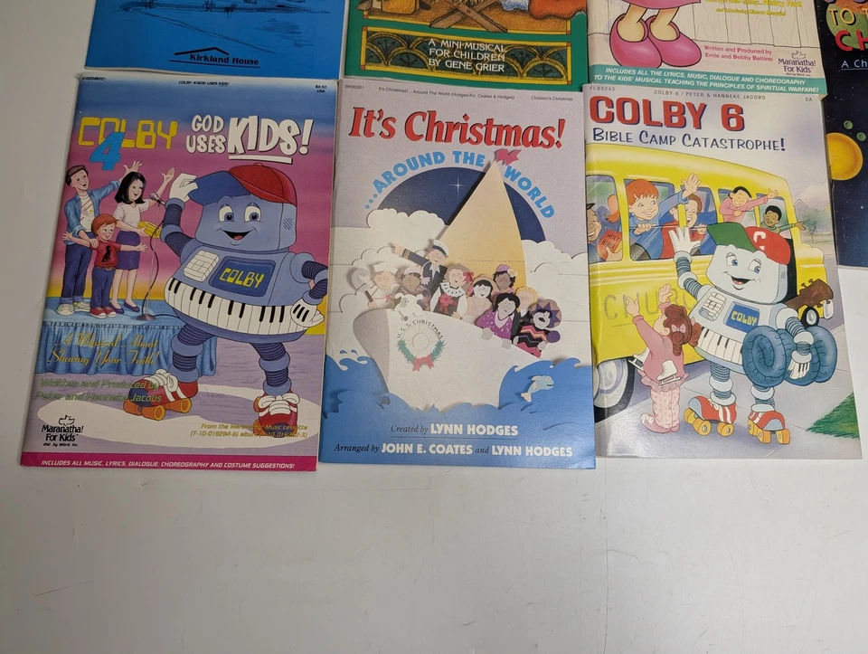 x7 批量 圣诞儿童 教堂 音乐乐谱套装 Churchmouse Colby — 第 4/4 张图片