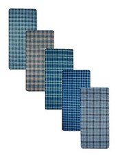 Checked Stitched Cotton Lungi Assorted 2.25 M For Men Pack of 2 Free Ship