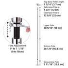 Yescom Static Spinning Stripper Pole Kit 9.25FT for Party Club Exercise, Silver — photo 9