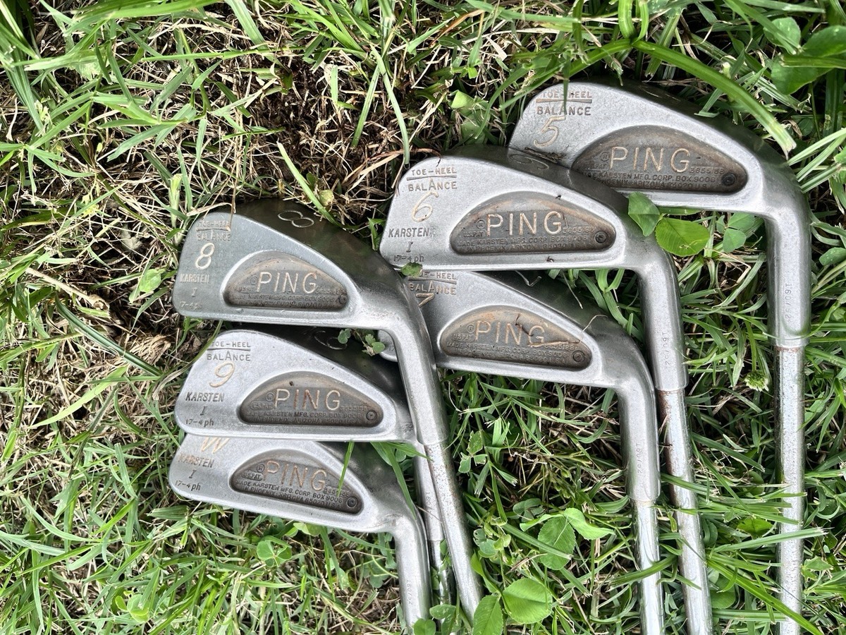 VTG Ping Karsten 1, Irron Set 5-6-7-8- 9-W, Unknown -Flex Steel
