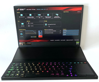 Beschädigtes Asus ROG Zephrus Duo SE - 15,6'' Ryzen 9 16GB ohne SSD Ersatzteile/Reparatur/E340