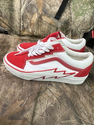 Size 8 VANS Old Skool Low Bolt Two Tone Red Mens Shoe Brand New