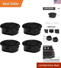 Universal Fit Rear Bumper Radar Hole Plugs - 4 Pcs Auto Protection Accessories