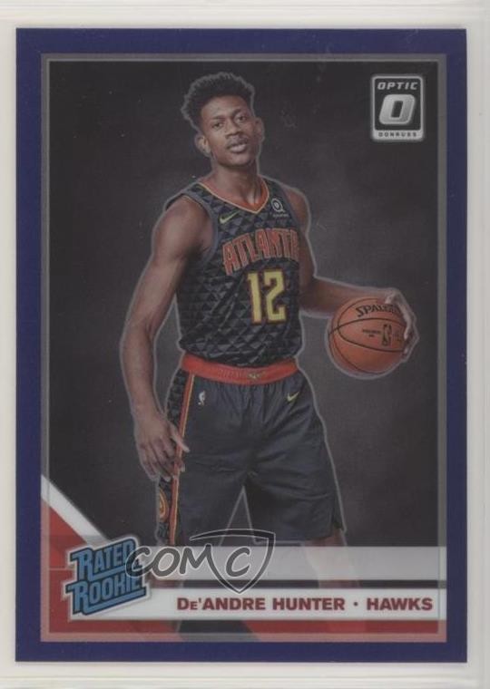 2019-20 Panini Donruss Optic Rated Rookie Purple Prizm De'Andre Hunter #198 0u2j