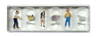 Preiser 10488 Kunden Mit Einkaufswagen Spur H0 1:87