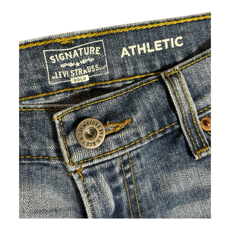 Levi’s 签名金色运动牛仔裤复古男式 33 (34x11) — 第 4/4 张图片