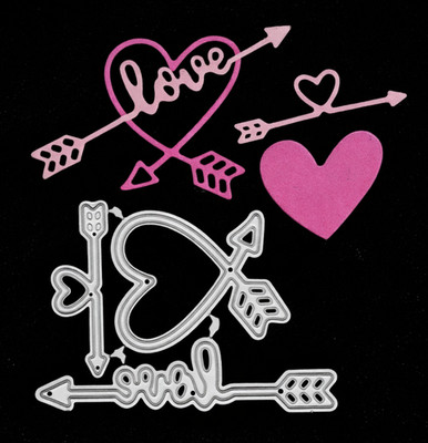Herzen Liebe Amor Pfeil Metall Stanzformen Romantisch Valentinstag Hochzeit Handwerk F8