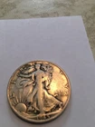 1945 s walking liberty half dollar fine