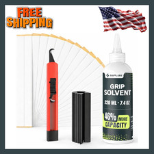 Professional Golf Grip Regripping Kit with Solvent Tape Hook Blade Clamp