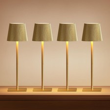 4 Pack Cordless Table Lamp,6000mAh Rechargeable Battery Operated Desk Lamp,Two