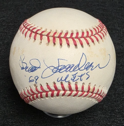 BUD HARRELSON Signed Official Baseball-1969 NEW YORK METS-JSA