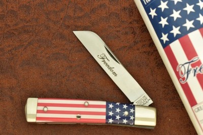 Great Eastern Cutlery GEC Tidioute 493121 Liberty Flag Acrylic Knife (30054)