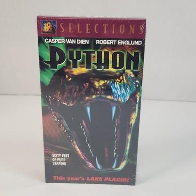 Python VHS 2001 Casper Van Dien Robert Englund Sealed Horror Watermarks