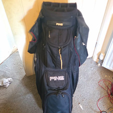 Ping Black Cart Golf Bag 14-Way Divider System, Zip Closure, Polyester