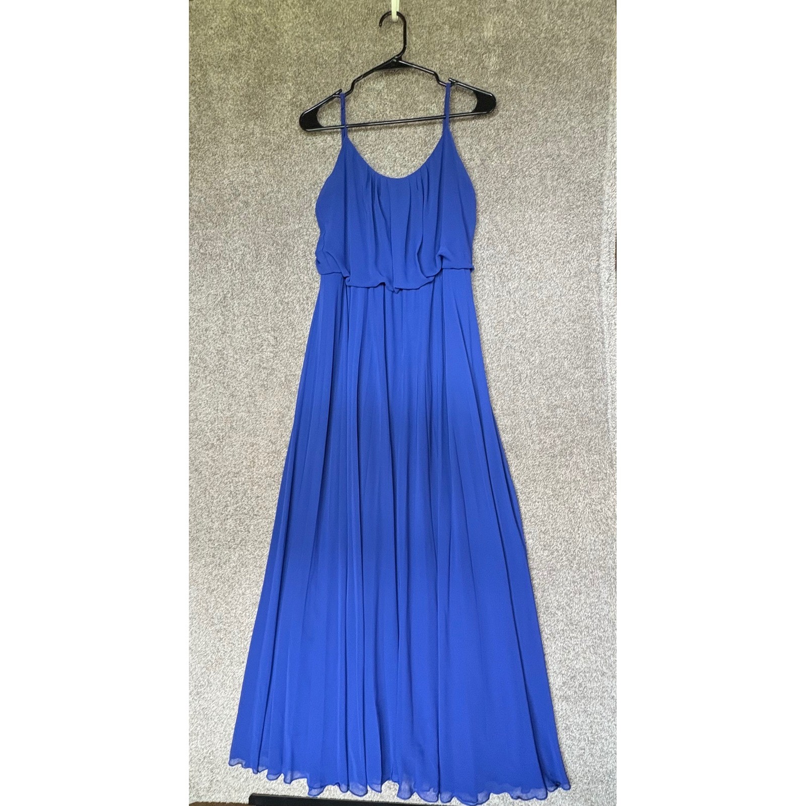 Bisou Bisou Royal Blue Spaghetti Strap Maxi Dress Size 10