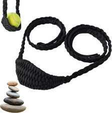 Paracord Balearic Shepherd Sling, 63 Inch Handcrafted Braided Slingshot, Roman