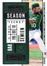 Marcus Semien - 2020 Panini Contenders Baseball #82 Season Ticket