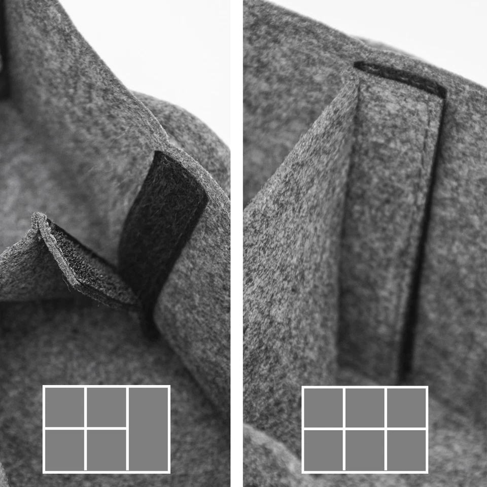 Filz Tassenhalter Camping - 28x21 Glashalter - Wohnmobil Geschirr Aufbewahrung - Bild 4 von 4