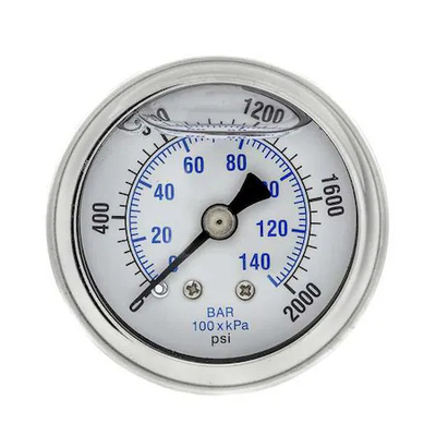 #ad Pic Gauges 202L 158O Industrial Pressure Gauge 0 To 2 000 Psi 1 1 2 In $21.19