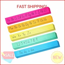 Juvale Colored Sentence Strips - 100 Count, 3 x 24 in, 5 Pastel Colors - Lined P