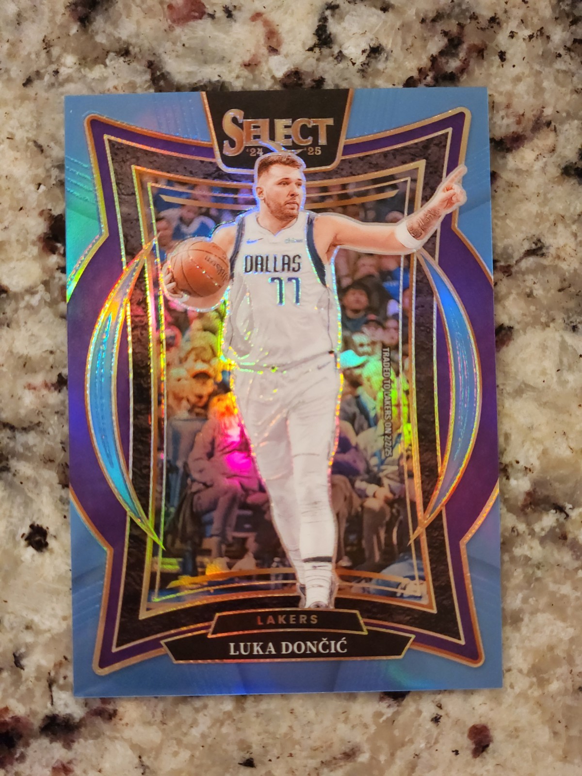 2024-25 Select Luka Doncic #56 Concourse Light Blue Prizm /299 Lakers
