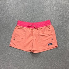 Patagonia Shorts Kids Medium Pink 3" Inseam Baggies Costa Rica Swim Trunks Youth