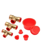 200pc Plug Cap Inner Hole Dust Cover Threaded Protective Sleeve Round Tube Pipe