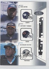 2002 Fleer Hot Prospects Hat Trick Anthony Thomas DeShaun Foster Ron Dayne 1n1