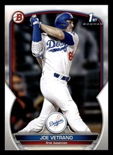 Joe Vetrano 2023 1st Bowman Draft #BD-91 Los Angeles Dodgers ROOKIE RC