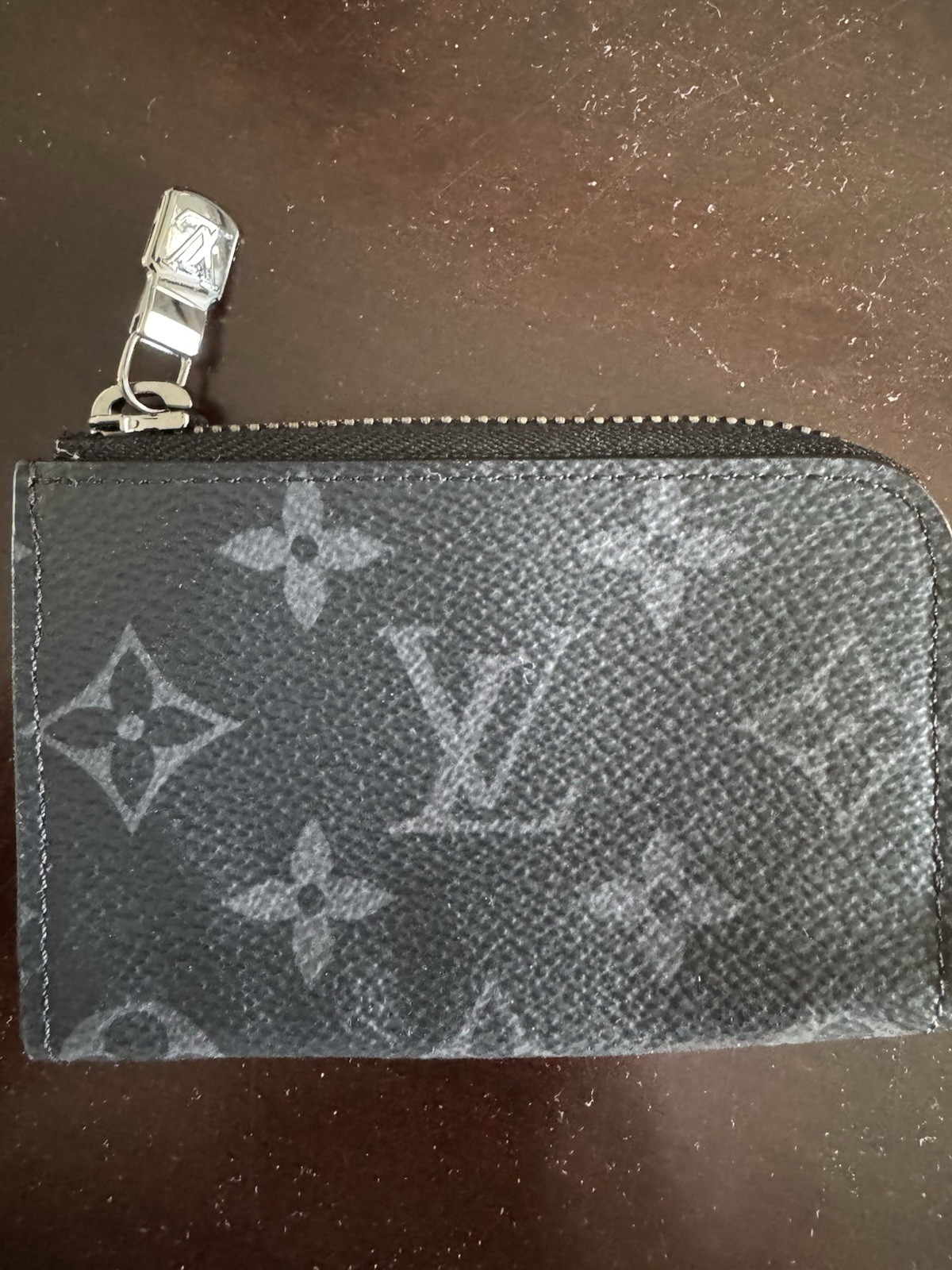 Authentic LOUIS VUITTON Monogram Eclipse  Key Cas… - image 1