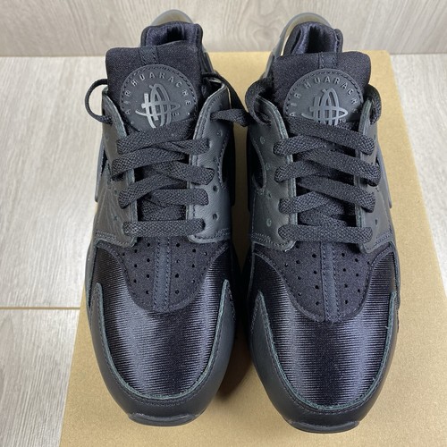 Nike Air Huarache Trainers Triple Black Size UK3 US5.5 EU36 DH4439-001 🆕✅ - Picture 3 of 13