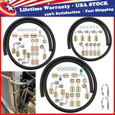 54PCS AC Hose and Fitting Kit, 6.5ft #6 #8 #10 AC Hoses & #6 #8 #10 AC Fitting