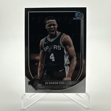 Topps 2025 Bowman Chrome De'Aaron Fox San Antonio Spurs #BCV-144 Basketball Card