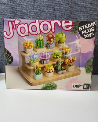 Neu J adore Sukkulenten Blumen Pflanzen Park Display 1000+ Teile Baustein Set