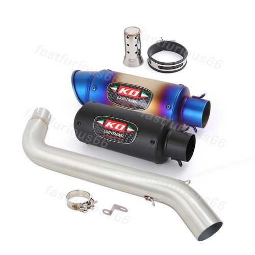 Motorcycle Exhaust Muffler Mid Link Pipe Tube Slip On For Voge DS525X 2023-2024 - Picture 4 of 13