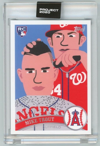 Topps Project 2020 Mike Trout LA Angels by Keith Shore Card #260 PR: 6824! NICE!